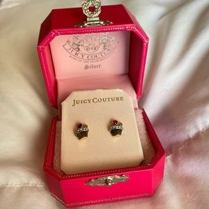 Juicy Couture cupcake stud earrings NWOT